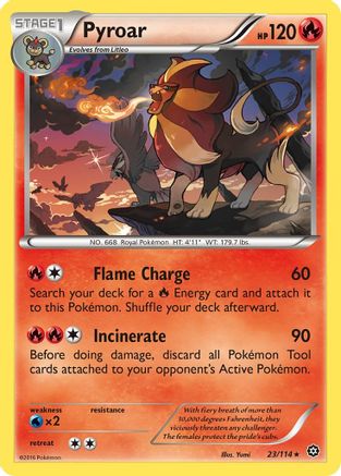 Pyroar (023/114) - XSS  - Rare