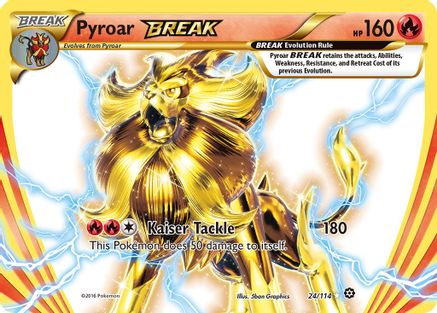 Pyroar BREAK (024/114) - XSS  - Rare BREAK - Holofoil