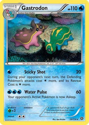 Gastrodon (029/114) - XSS  - Rare - Reverse Holofoil