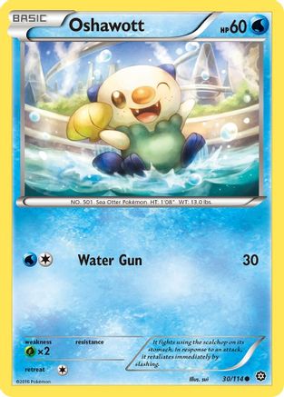 Oshawott (030/114) - XSS  - Common - Reverse Holofoil