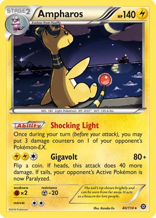 Ampharos (040/114) - XSS  - Holo Rare - Holofoil