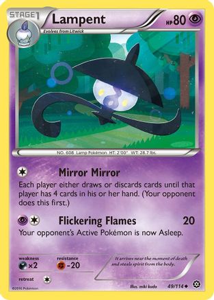 Lampent (049) - XSS  - Uncommon - Reverse Holofoil