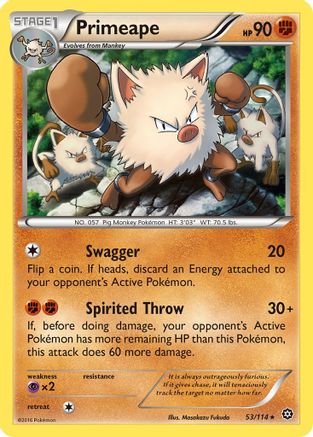 Primeape (053/114) - XSS  - Rare