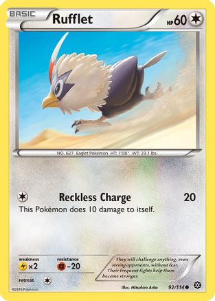 Rufflet (092/114) - XSS  - Common - Reverse Holofoil