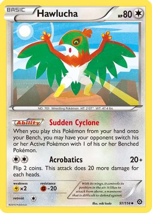Hawlucha (097/114) - XSS  - Uncommon - Reverse Holofoil