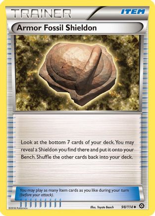 Armor Fossil Shieldon (098/114) - XSS  - Uncommon