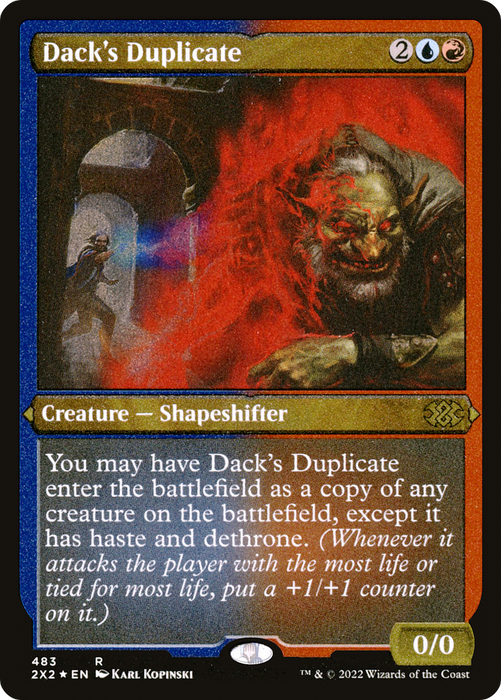 Dack's Duplicate (2X2-483) - rare - Etched Foil