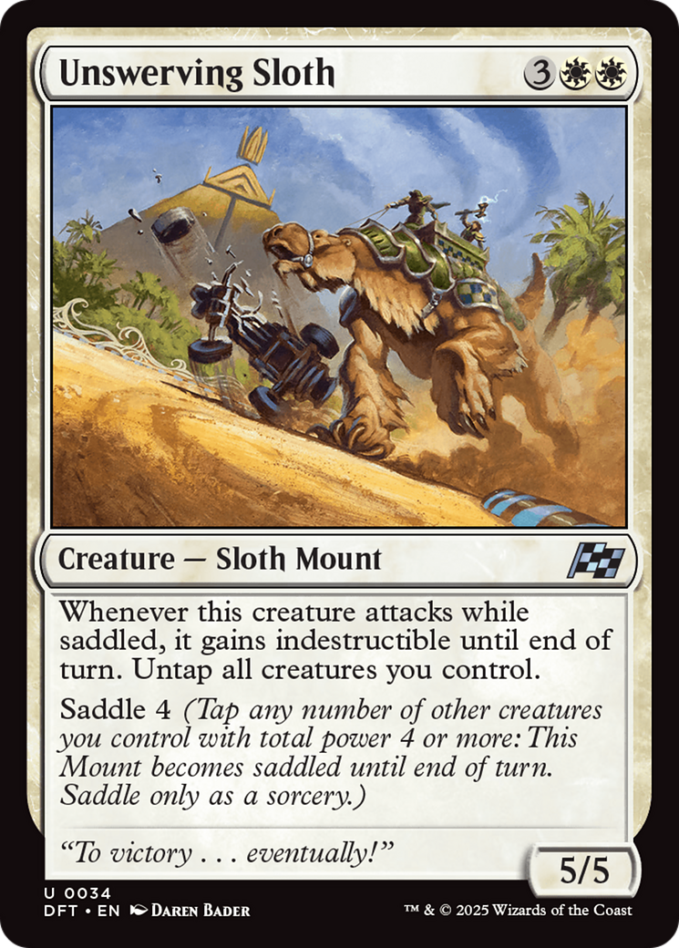Unswerving Sloth (DFT-034) - uncommon - Foil