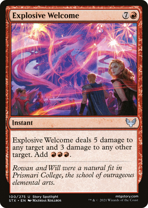 Explosive Welcome (STX-100) - uncommon - Foil