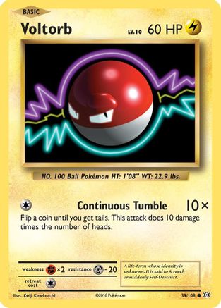 Voltorb (039/108) - XE  - Common - Reverse Holofoil