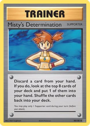 Misty's Determination (080/108) - XE  - Uncommon - Reverse Holofoil