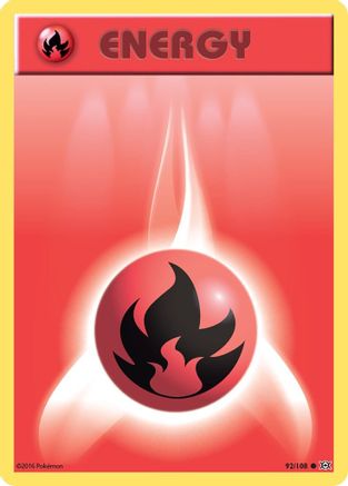 Fire Energy (092/108) - XE  - Common