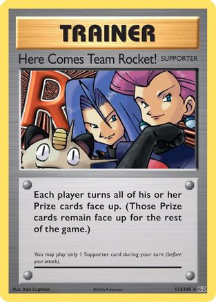 Here Comes Team Rocket! (113/108) - XE  - Secret Rare