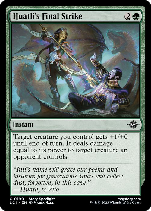 Huatli's Final Strike (LCI-190) - common - Foil