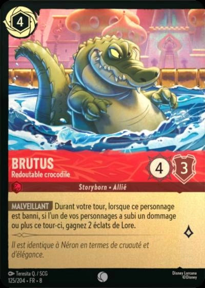 Brutus - Redoutable crocodile (Foil) (125/204) - Commune - Cold Foil