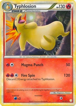 Typhlosion (032/123) - DE  - Holo Rare - Holofoil