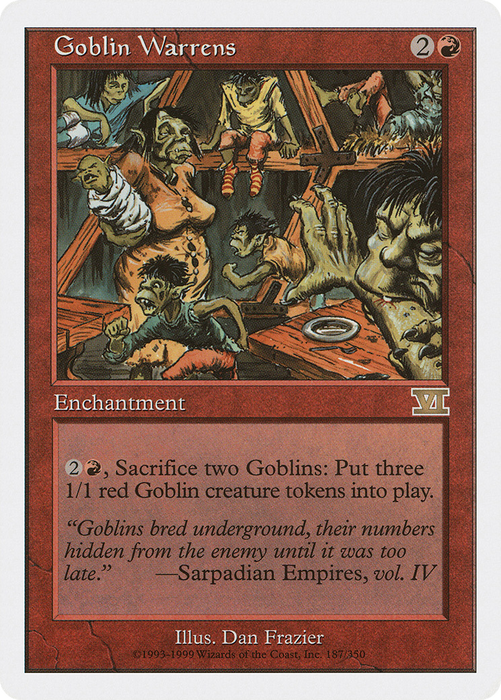 Goblin Warrens (6ED-187) - rare