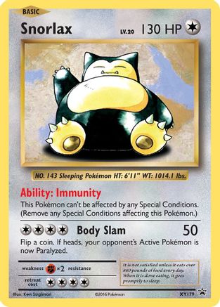 Snorlax (XY179) - XP  - Promo - Holofoil