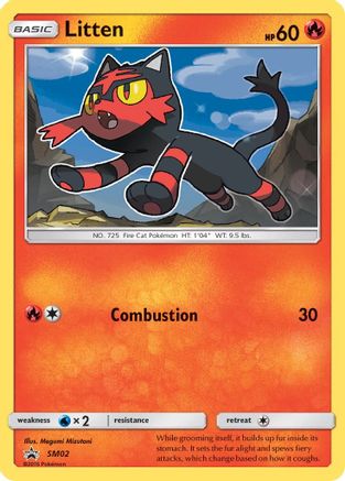 Litten (SM02) - SP  - Promo - Holofoil