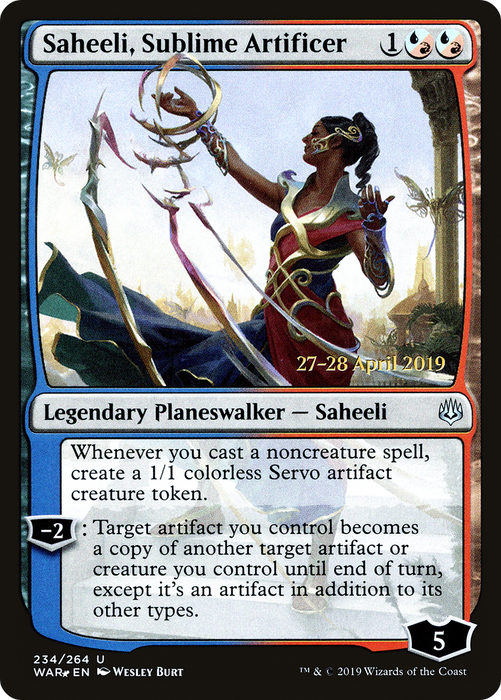 Saheeli, Sublime Artificer (PRE-234S) - uncommon - Foil
