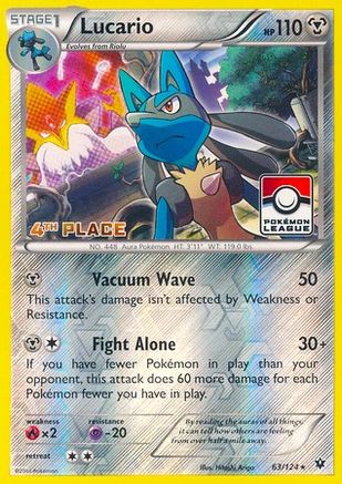 Lucario (063/124) - LCC  - Promo - Reverse Holofoil