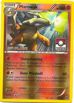 Marowak (078/162) - LCC  - Promo - Reverse Holofoil