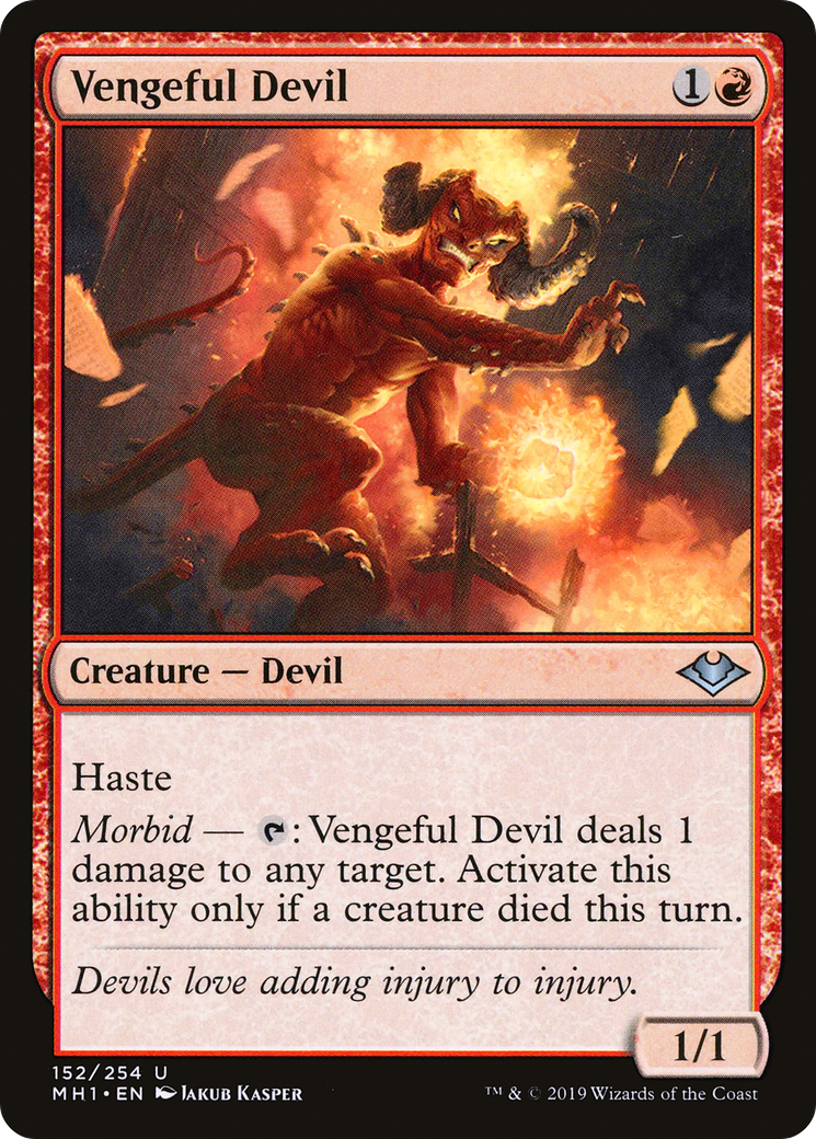 Vengeful Devil (MH1-152) - uncommon - Foil