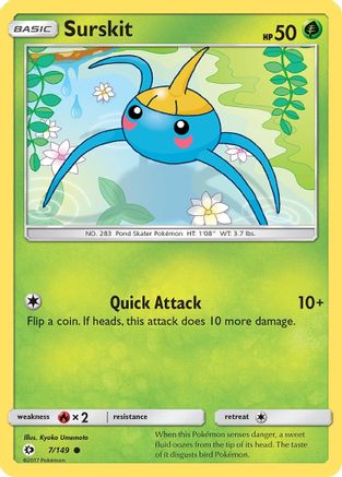 Surskit (007/149) - SBS  - Common - Reverse Holofoil