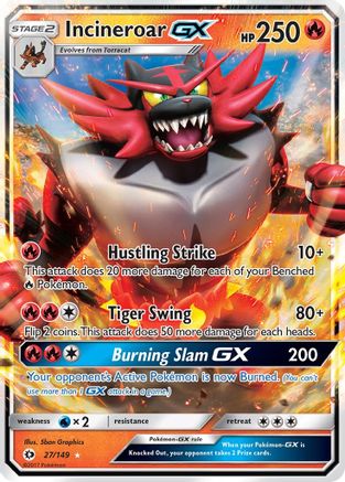 Incineroar GX (027/149) - SBS  - Ultra Rare - Holofoil