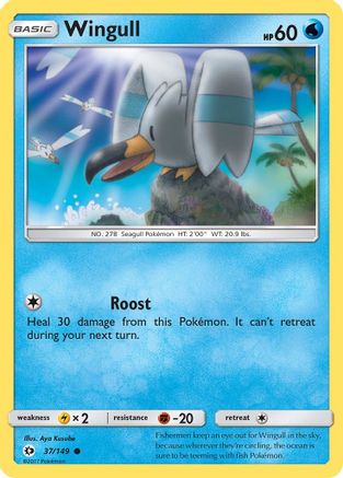 Wingull (037/149) - SBS  - Common - Reverse Holofoil