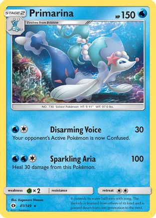 Primarina (041/149) - SBS  - Rare
