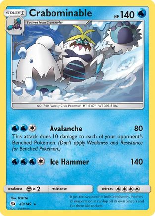Crabominable (043/149) - SBS  - Rare