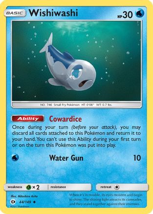 Wishiwashi (044/149) - SBS  - Uncommon - Reverse Holofoil