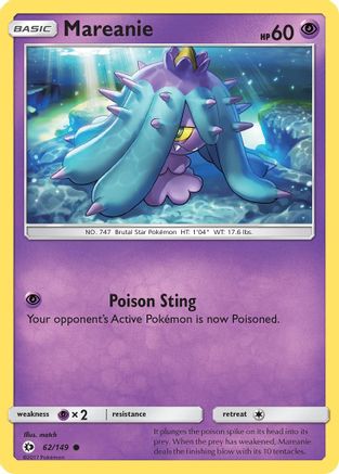 Mareanie (062/149) - SBS  - Common - Reverse Holofoil