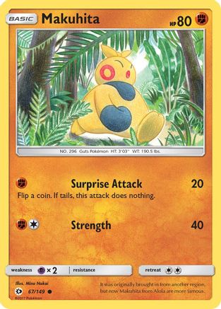 Makuhita (067/149) - SBS  - Common - Reverse Holofoil