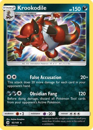 Krookodile (085/149) - SBS  - Holo Rare - Holofoil