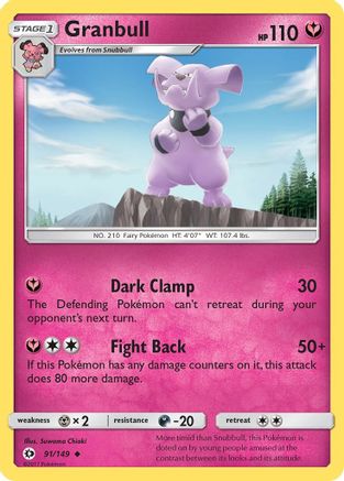 Granbull (091/149) - SBS  - Uncommon - Reverse Holofoil