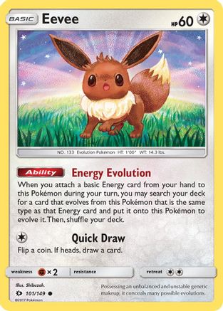 Eevee (101/149) - SBS  - Common - Reverse Holofoil