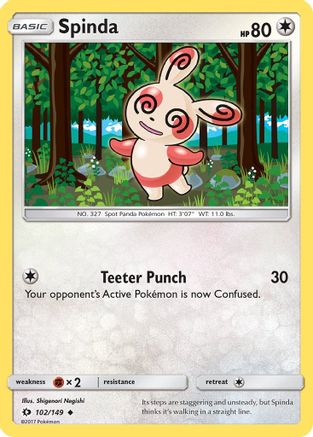 Spinda (102/149) - SBS  - Uncommon - Reverse Holofoil