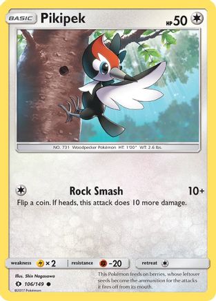 Pikipek (106/149) - SBS  - Common - Reverse Holofoil