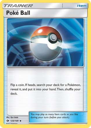 Poke Ball (125/149) - SBS  - Uncommon - Reverse Holofoil