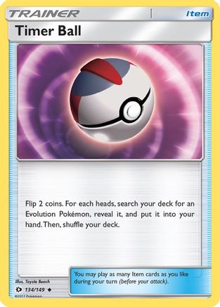 Timer Ball (134/149) - SBS  - Uncommon - Reverse Holofoil