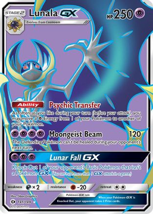 Lunala GX (Full Art) (141/149) - SBS  - Ultra Rare - Holofoil