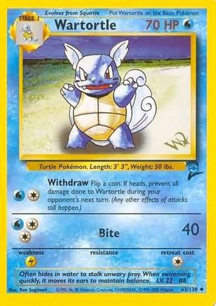 Wartortle [W Stamped] (063/130) - WP  - Promo