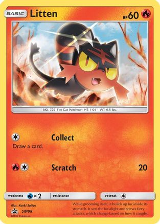 Litten (SM08) - SP  - Promo - Holofoil