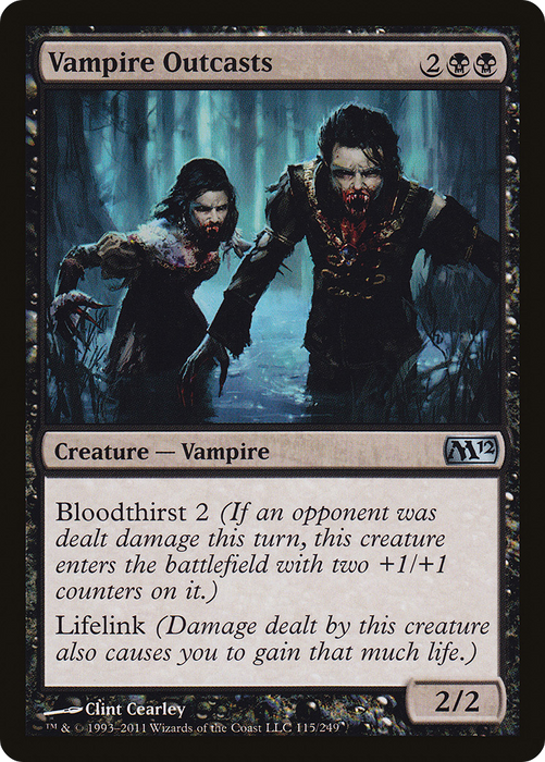 Vampire Outcasts (M12-115) - uncommon - Foil