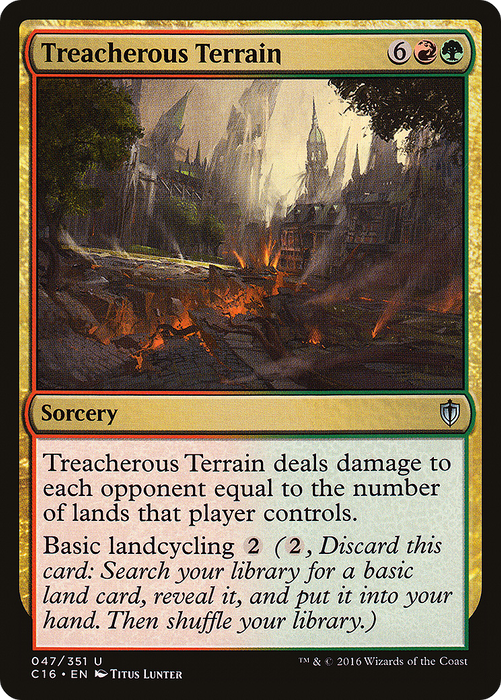 Treacherous Terrain (C16-047) - uncommon