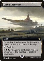 Castle Locthwain (ELD-389) - rare: (Extended Art) - Foil