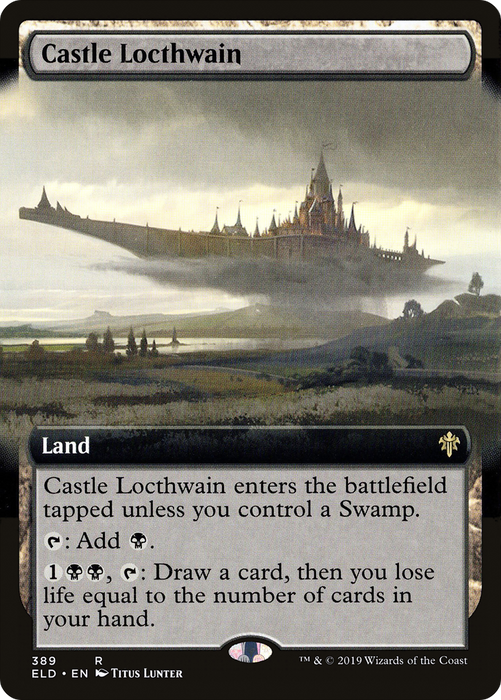 Castle Locthwain (ELD-389) - rare: (Extended Art)