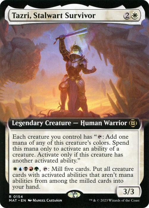 Tazri, Stalwart Survivor (MAT-154) - rare: (Extended Art)